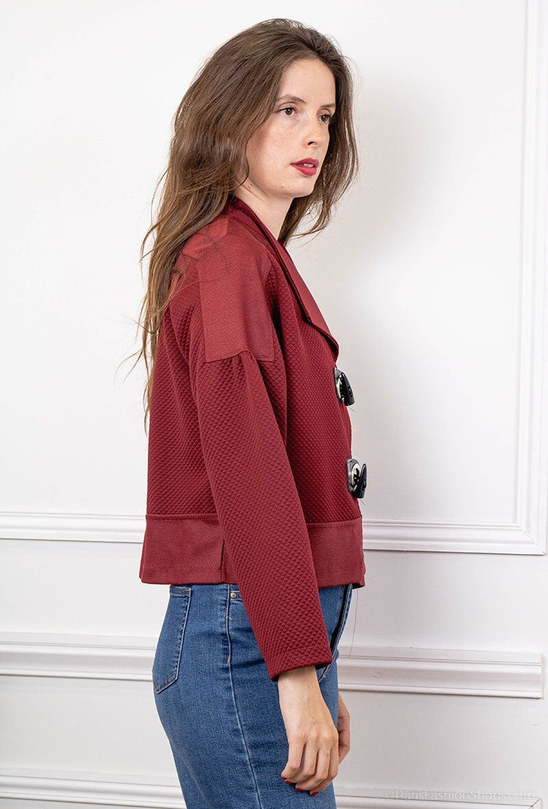 Plus Size Textured Jacket