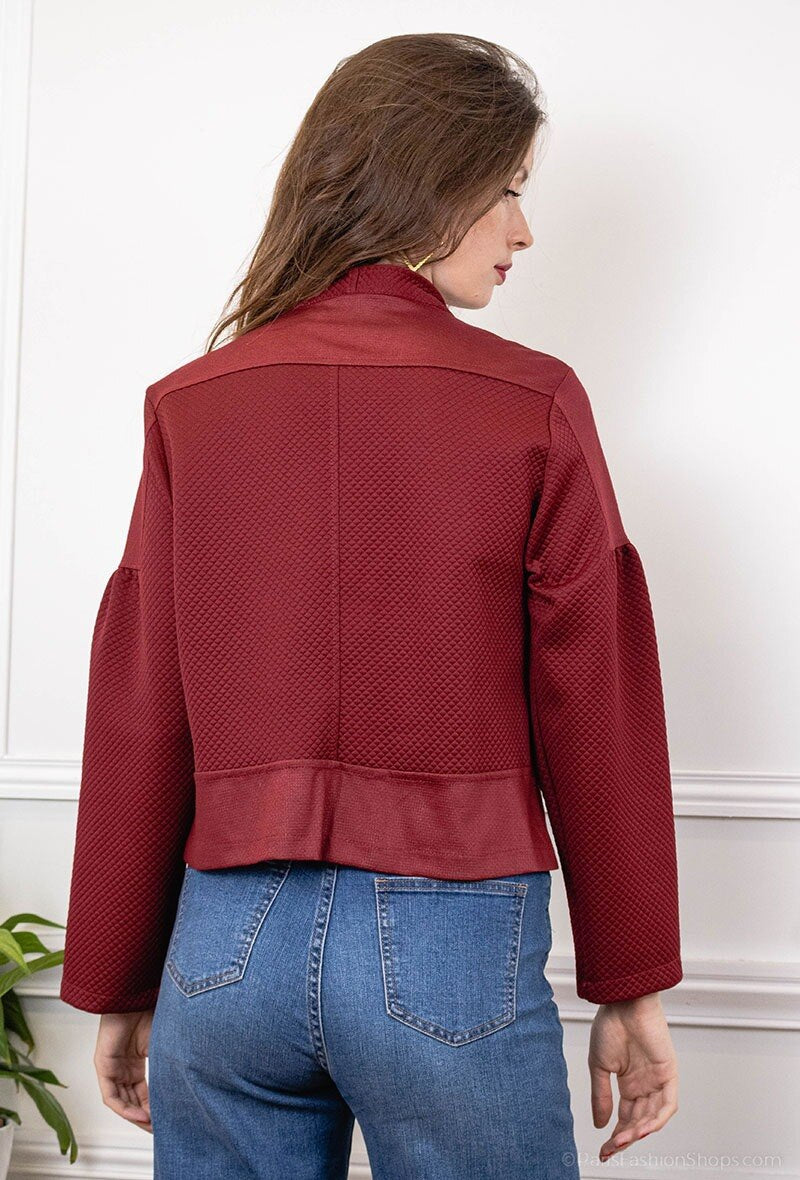 Plus Size Textured Jacket