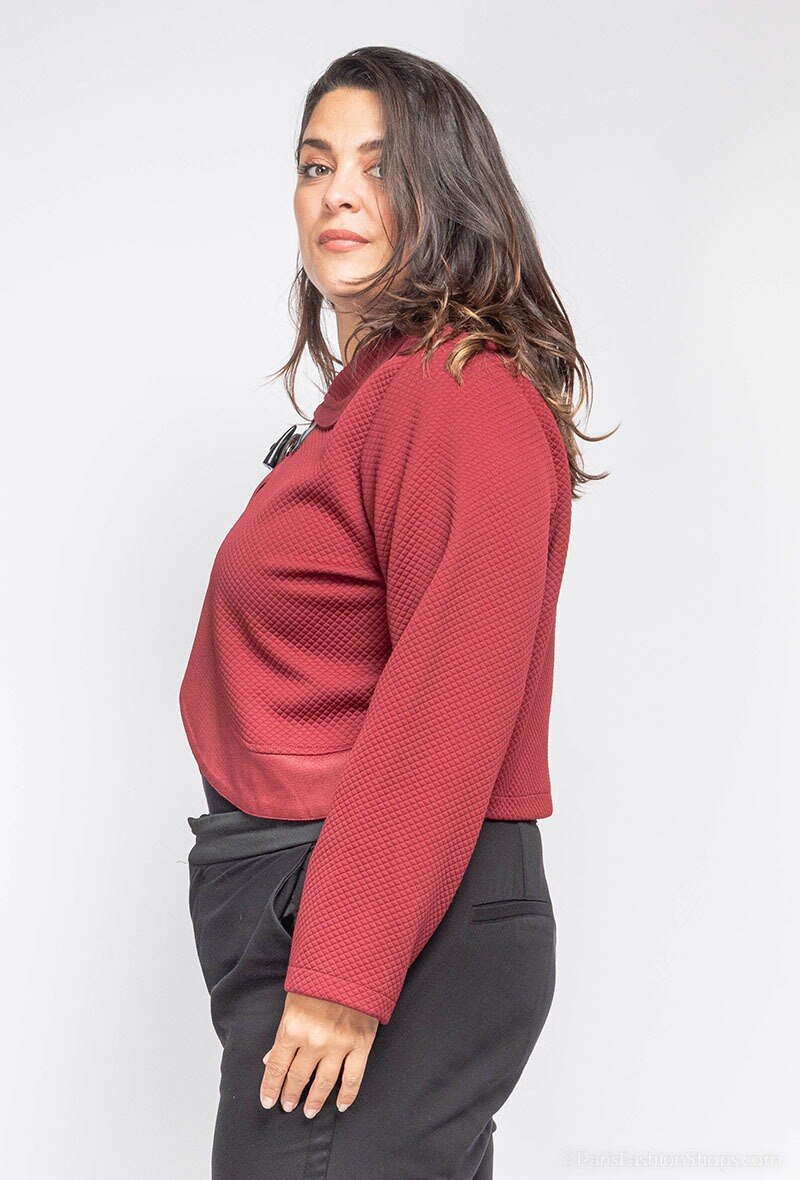 Plus Size Textured Jacket