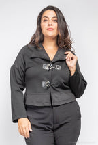 Plus Size Textured Jacket