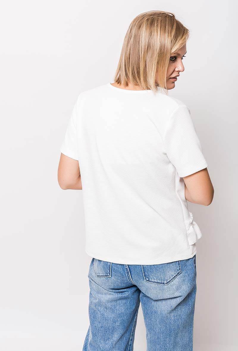 Plus Size Zip Jacket with Short Sleeves
