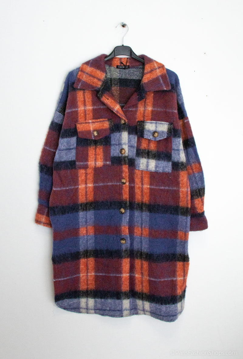 Plus Size Jacka i Ull och Polyester