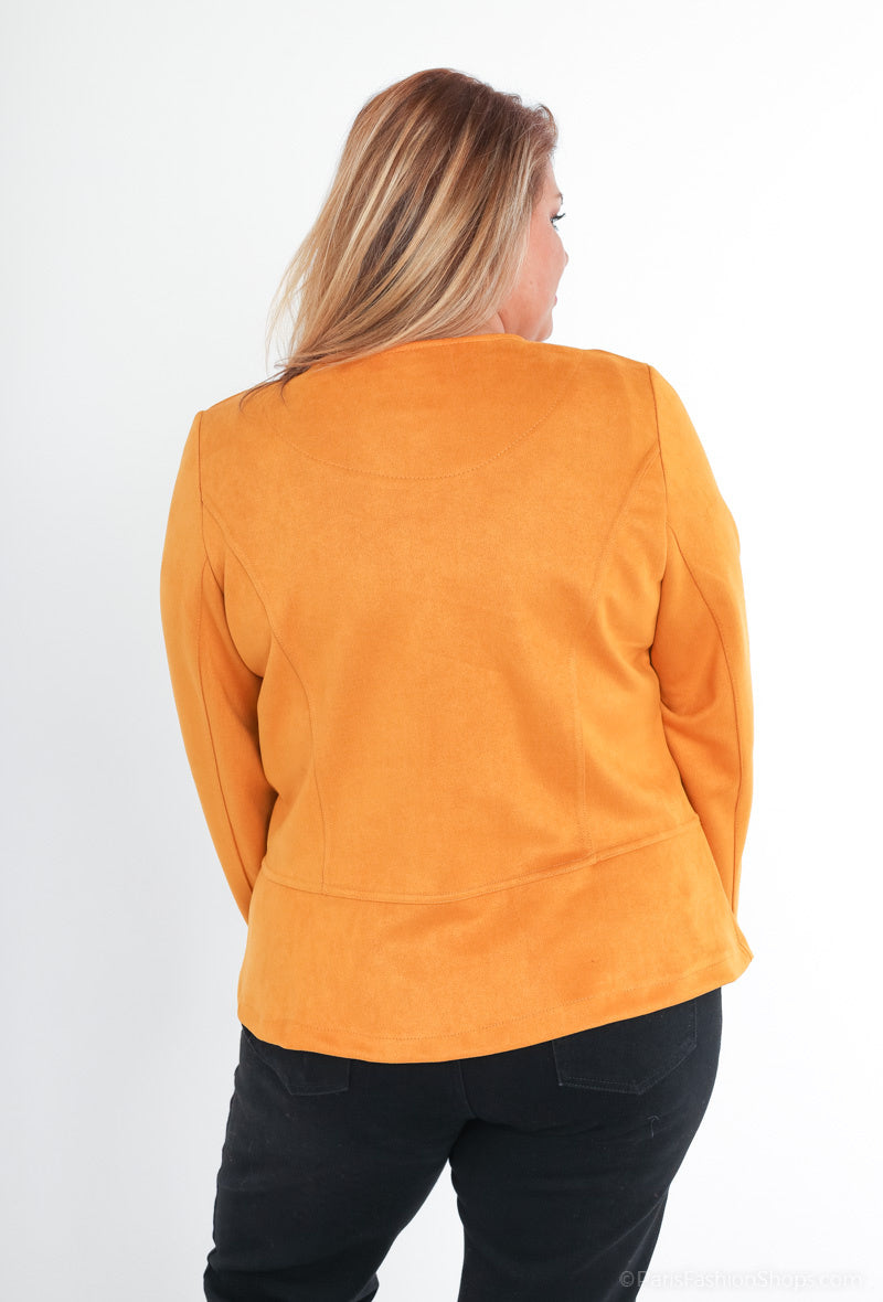 Plus Size Zipped Jackets för Stilsäkra Kvinnor