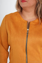 Plus Size Zipped Jackets för Stiliga Kvinnor