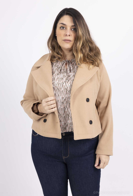 Plus Size Kort Fodrad Jacka