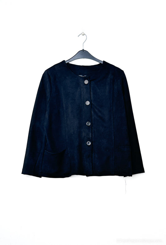 Plus Size Suede Jacket för Stora Storlekar