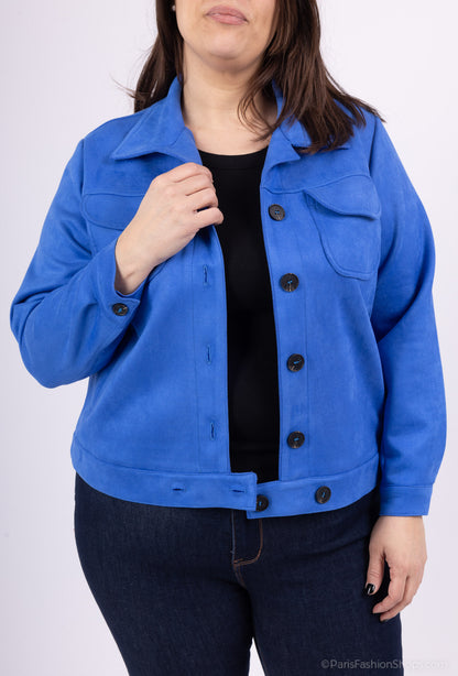 Plus Size suede jackets