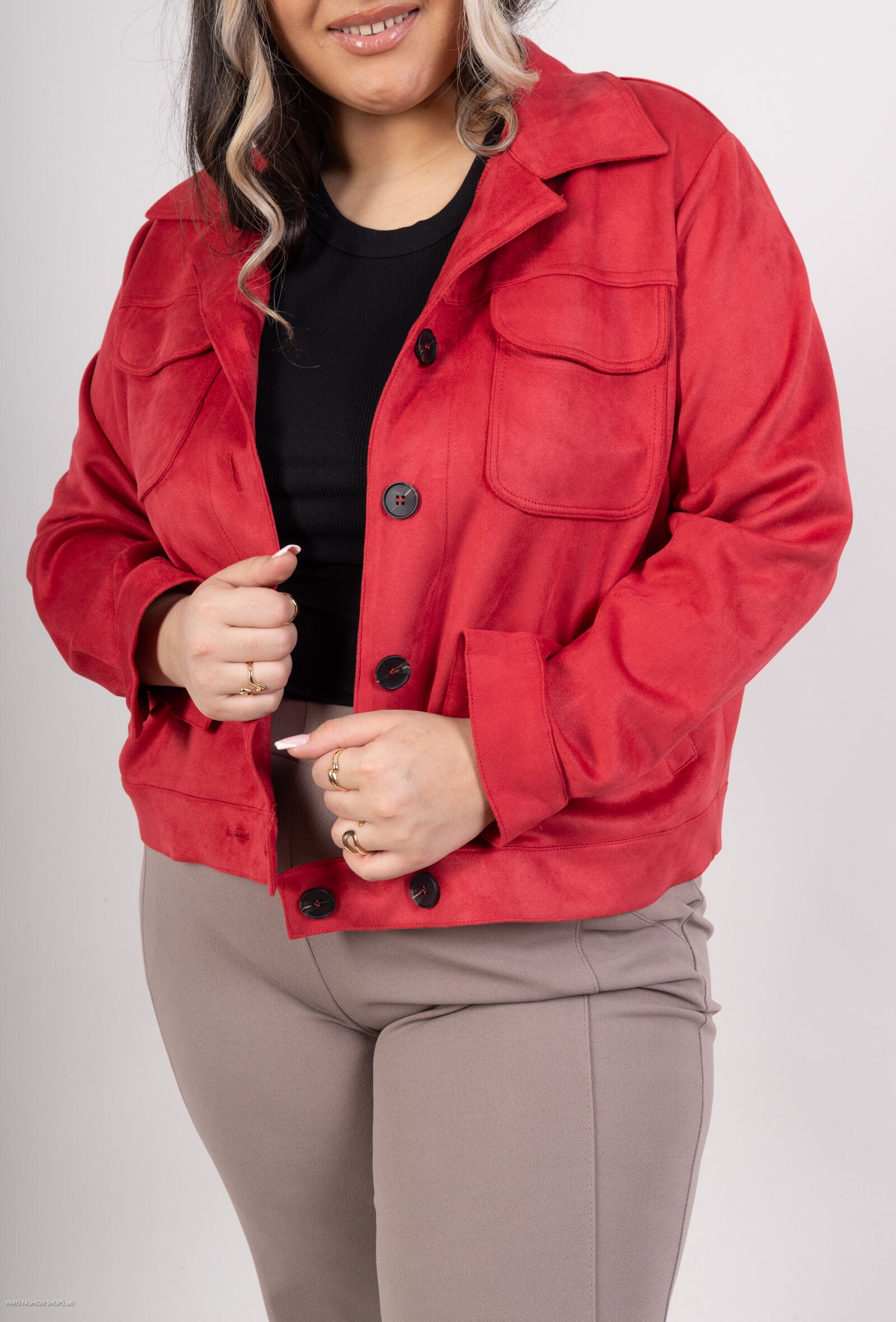 Plus Size suede jackets
