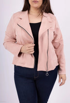 Perfecto jackets in suede i Stor Storlek