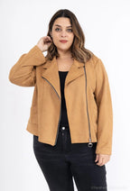Perfecto jackets in suede i Stor Storlek