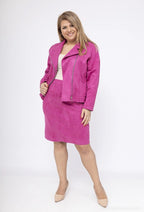 Perfecto jackets in suede i Stor Storlek