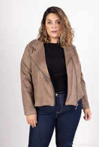 Perfecto jackets in suede i Stor Storlek