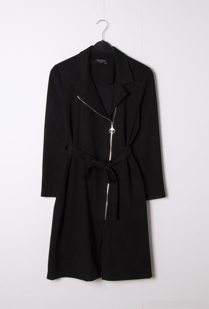 Plus Size Lång Suede Jacka