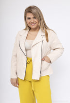Plus Size Suede Perfecto Jacka