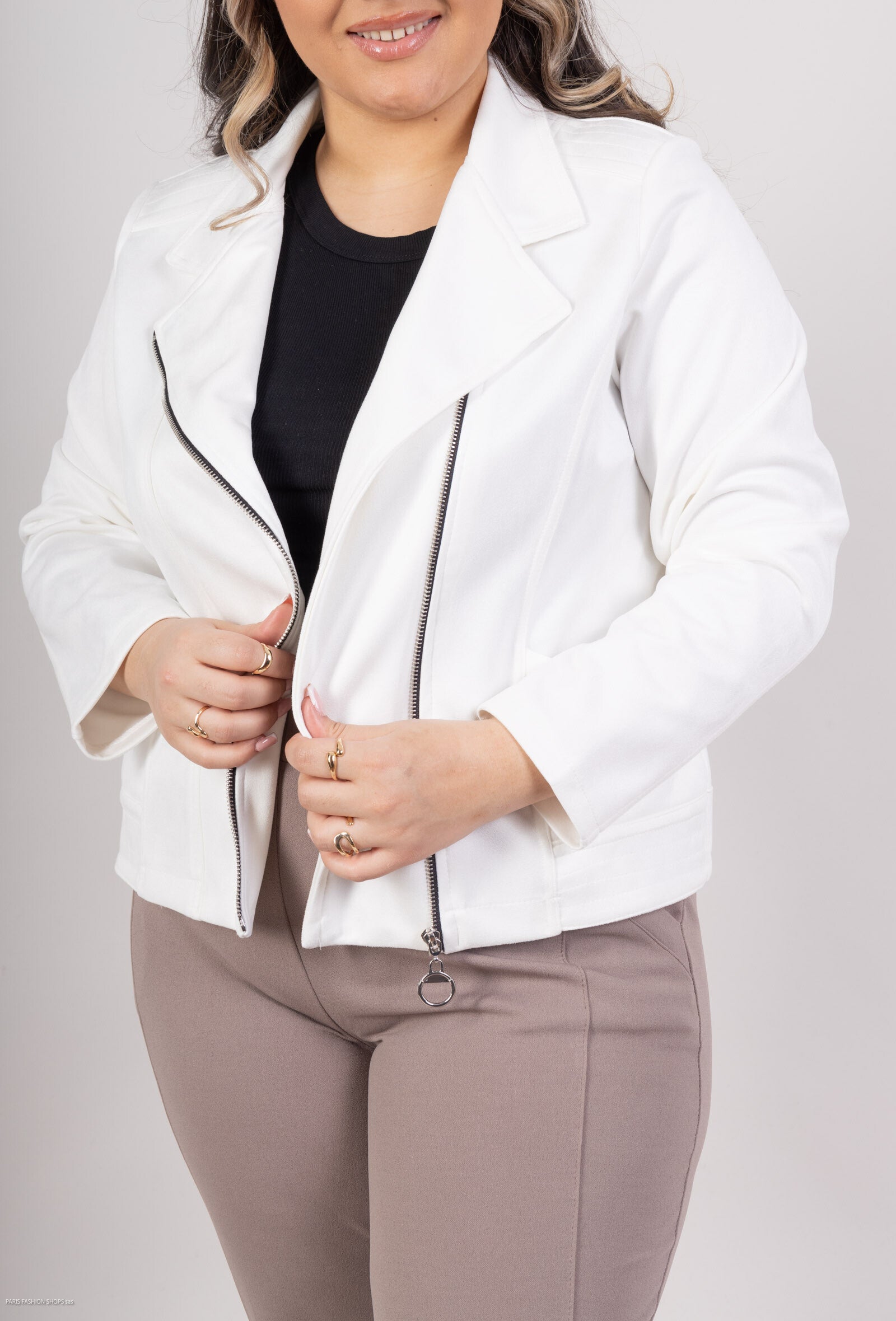 Plus Size Suede perfecto jackets