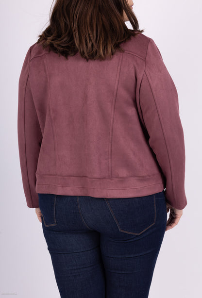 Plus Size Suede Perfecto Jackets