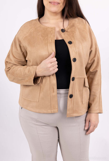 Plus Size suede jackets